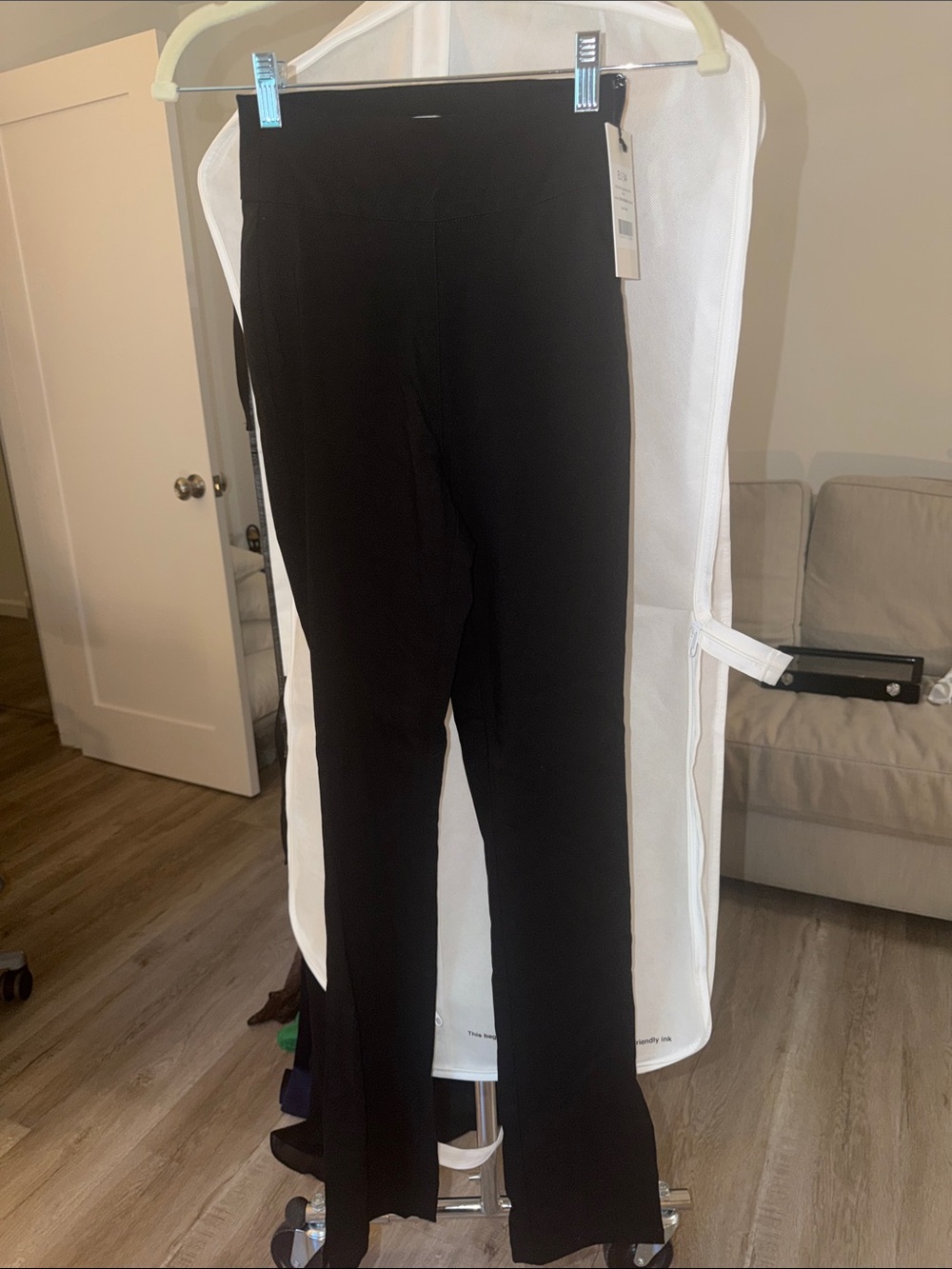 Sleek Black Boot Cut Pants
